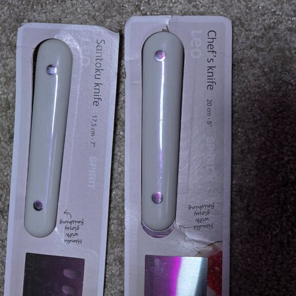 BergHOFF Leo Line Santoku & Chefs Knives - White Handles - Picture 3 of 6